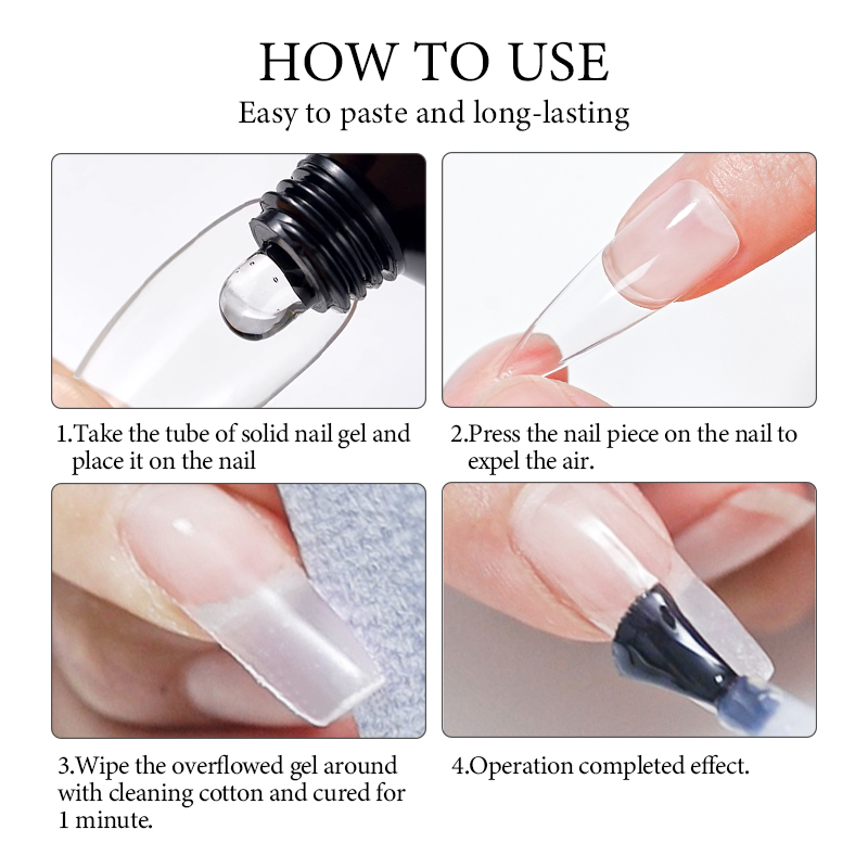 1/2/3pcs 20ml Solid Nail Glue  - Resin Art Youtube recension och pris
